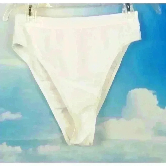 SHEIN Womans WHITE Bride Bikini Wedding set top High Cut Bottoms size XL 1x - Picture 4 of 6